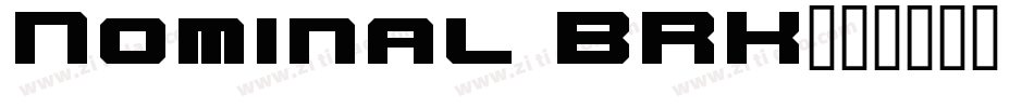 Nominal BRK字体转换